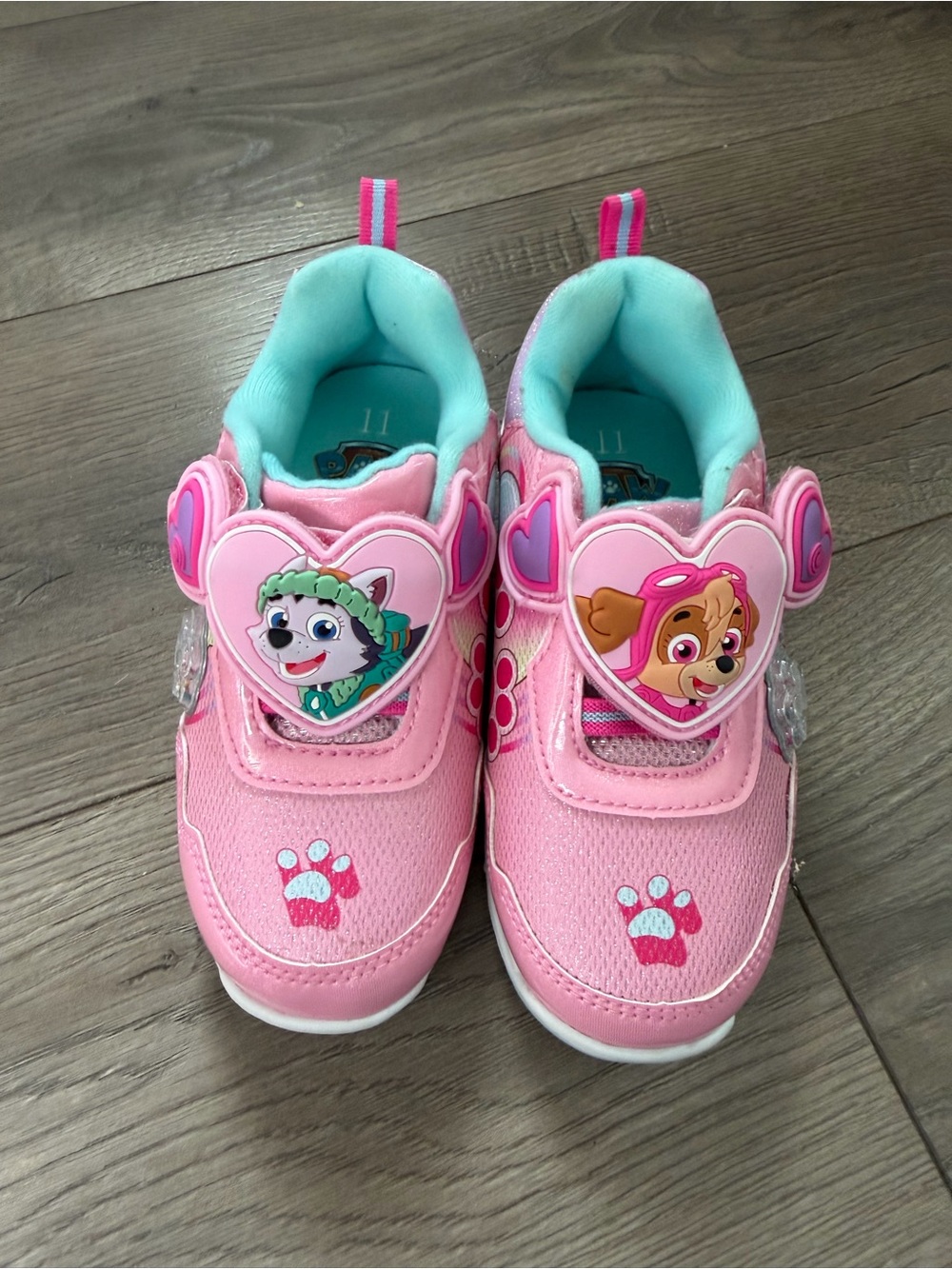 Paw Patrol Pink and Aqua Light-Up Girls' Sneakers